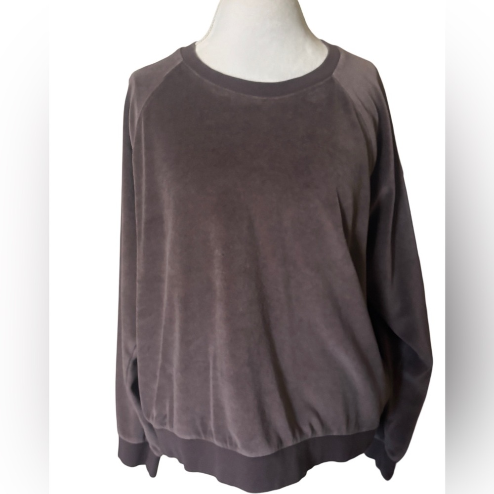 Gap Velour Brown Crewneck Size XXL